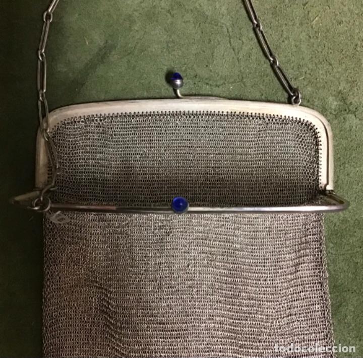Antig&uuml;edades: BOLSO MALLA , PLATA - Foto 3