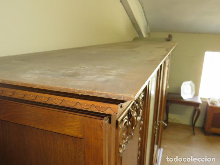 Antig&uuml;edades: LIBRERIA ROBLE MACIZO PERFECTA VERRR - Foto 10
