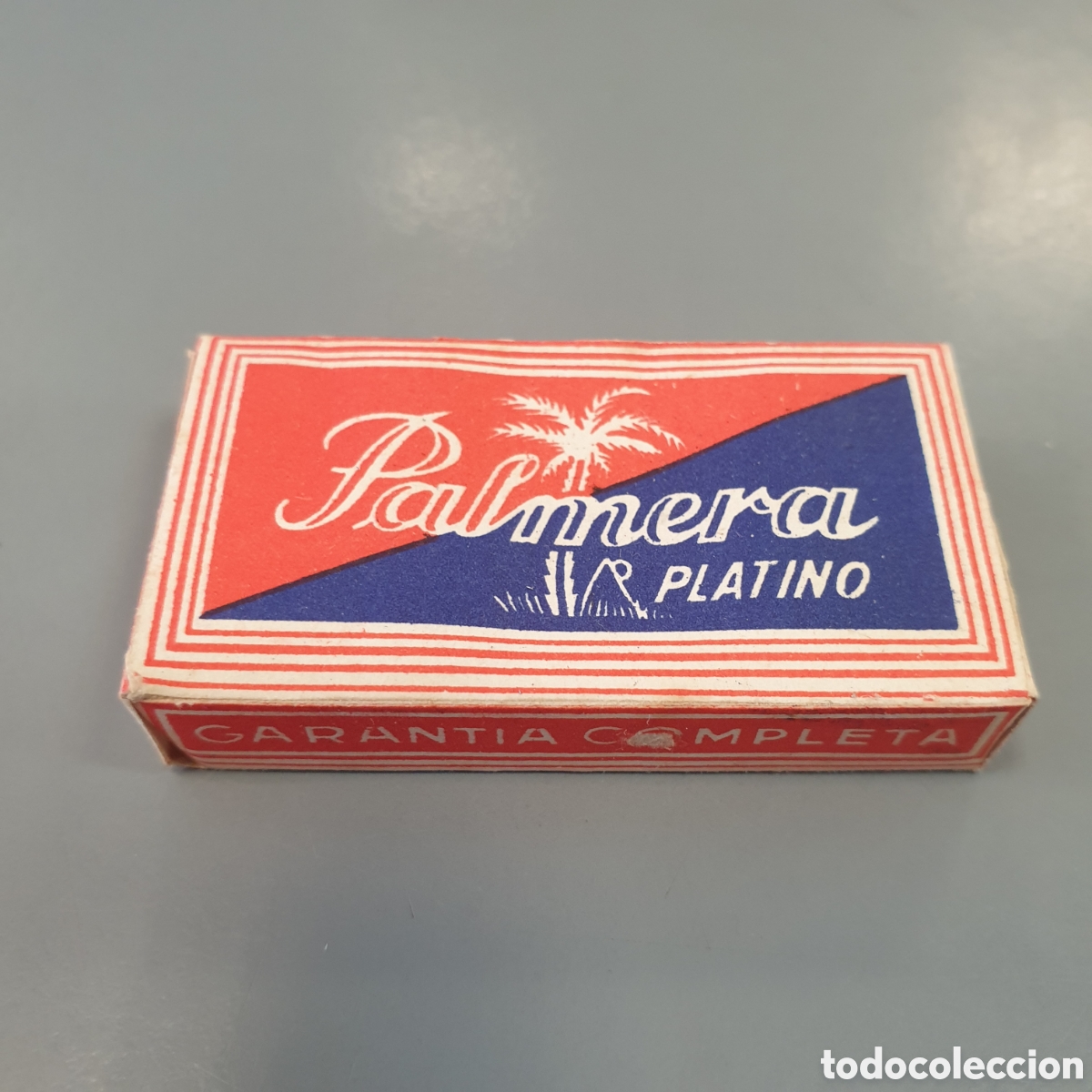 Antig&uuml;edades: Caja hojas de afeitar PALMERA - Foto 1