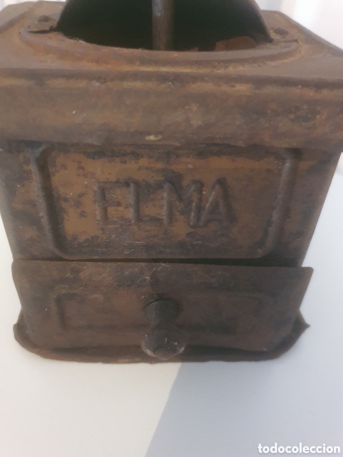 Antig&uuml;edades: Molinillo de caf&eacute; ELMA de lata para restaurar - Foto 3
