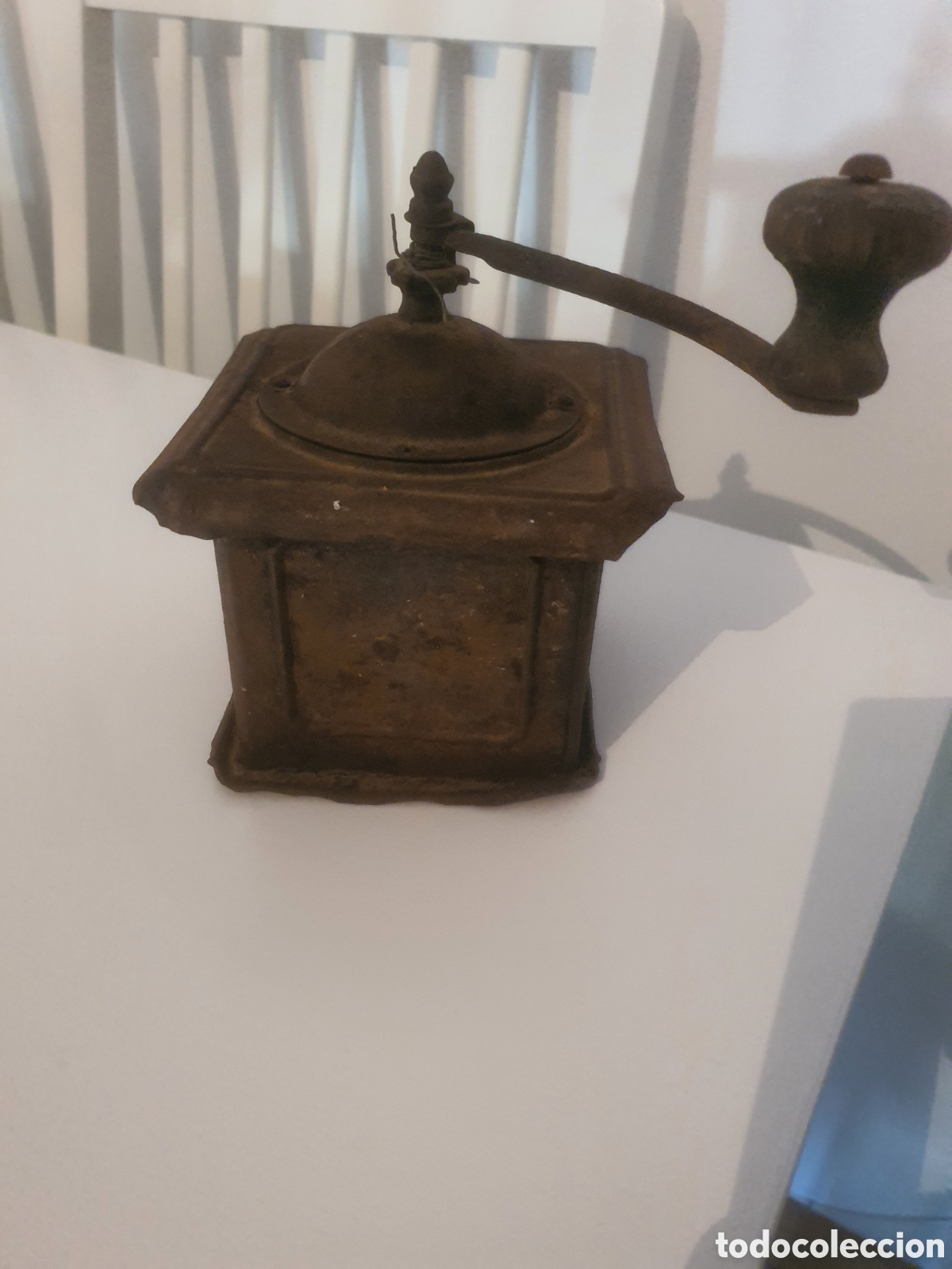 Antig&uuml;edades: Molinillo de caf&eacute; ELMA de lata para restaurar - Foto 4