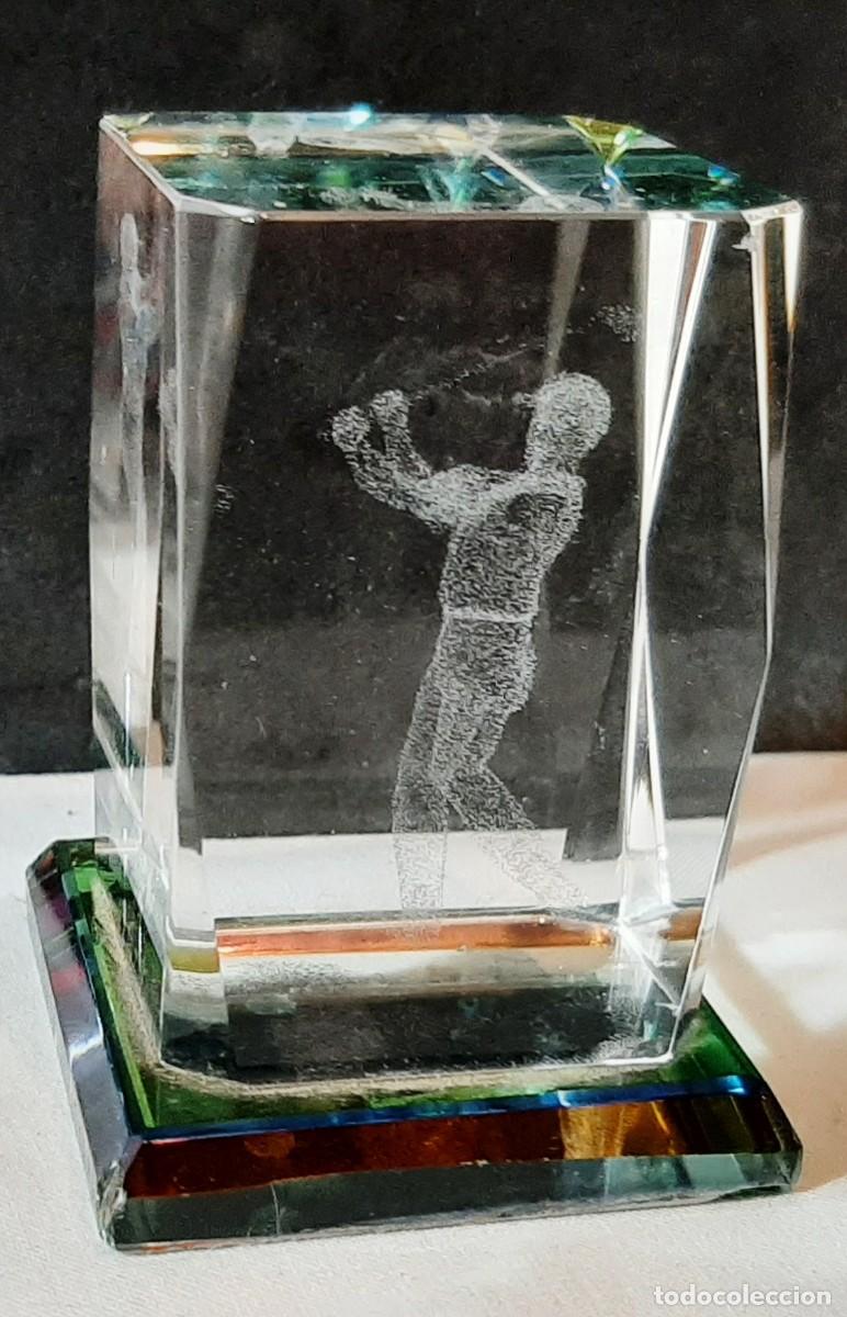 Antig&uuml;edades: Trofeo de golf en cristal - Foto 3