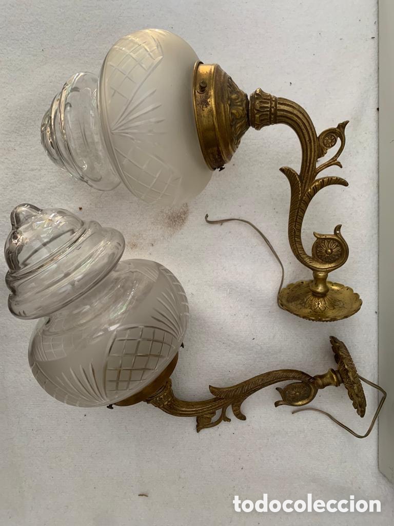 Antig&uuml;edades: PAREJA APLIQUES ANTIGUOS - Foto 1