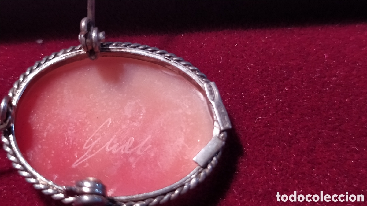 Antig&uuml;edades: Camafeo plata y firmado. - Foto 5