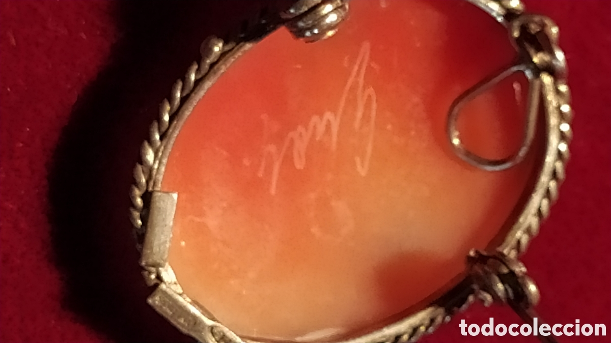 Antig&uuml;edades: Camafeo plata y firmado. - Foto 8