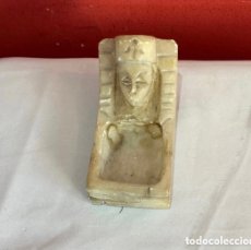 Antigüedades: CENICERO EGYPTIAN REVIVAL DE ALABASTRO TALLADO A MANO, AÑOS 30