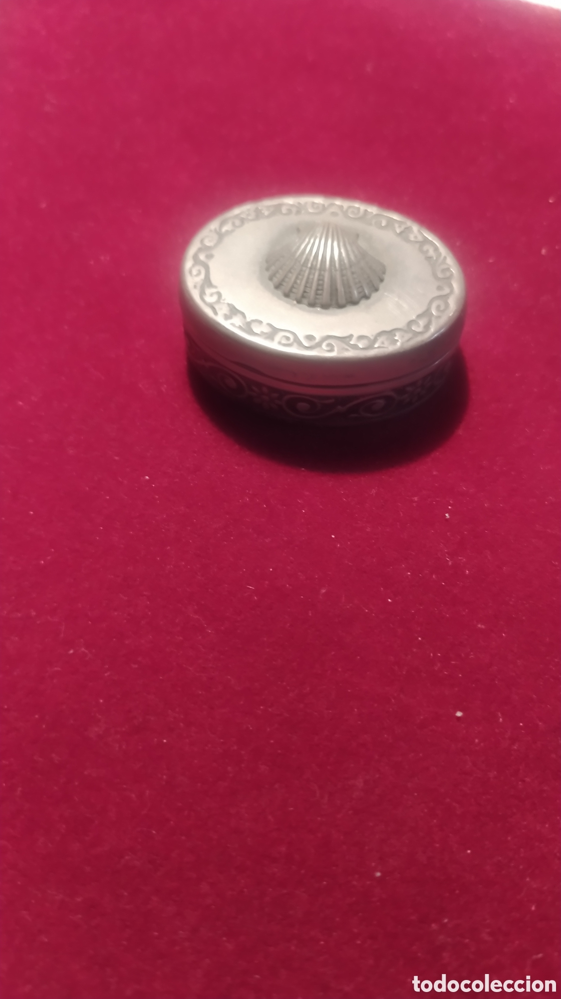 Antig&uuml;edades: Caja de plata de ley concha - Foto 3