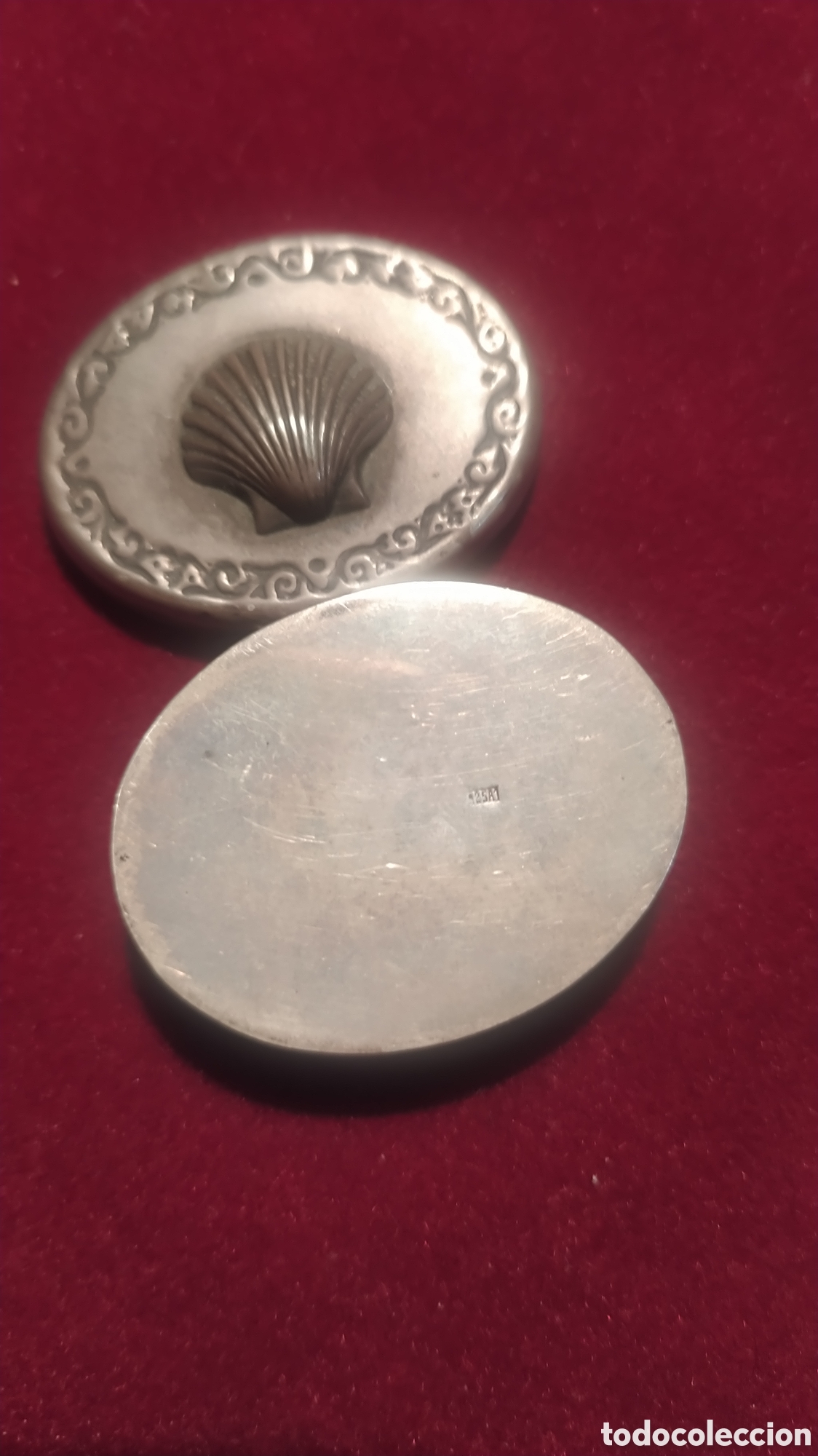 Antig&uuml;edades: Caja de plata de ley concha - Foto 4