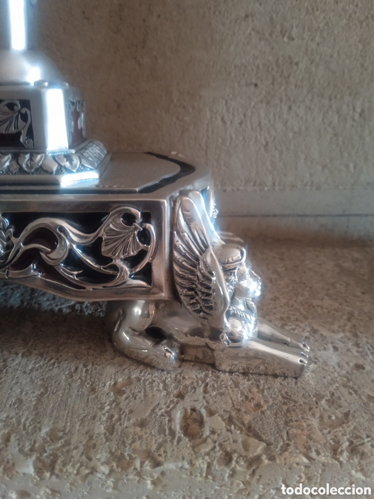 Antig&uuml;edades: Reloj sobremesa y candelabros - Foto 8