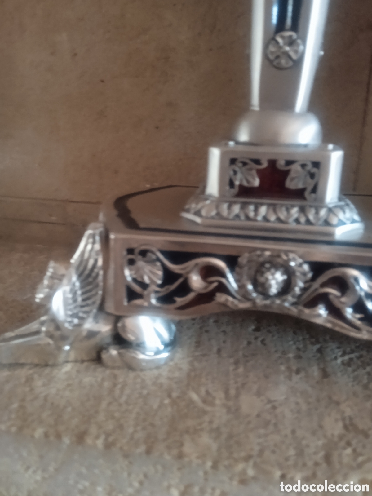 Antig&uuml;edades: Reloj sobremesa y candelabros - Foto 9