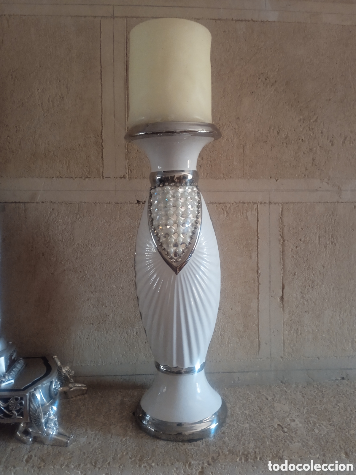 Antig&uuml;edades: Reloj sobremesa y candelabros - Foto 10