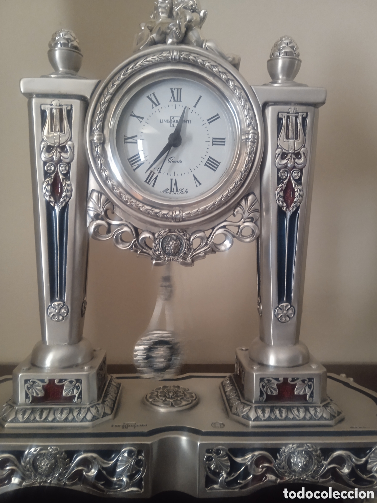 Antig&uuml;edades: Reloj sobremesa y candelabros - Foto 14