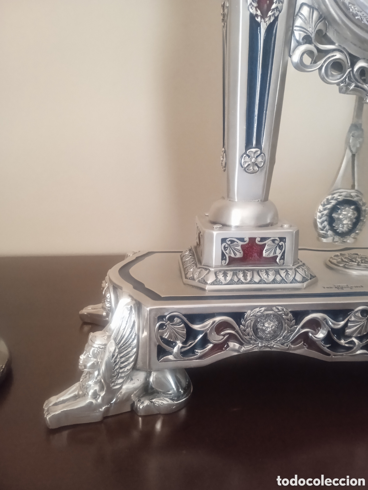 Antig&uuml;edades: Reloj sobremesa y candelabros - Foto 11