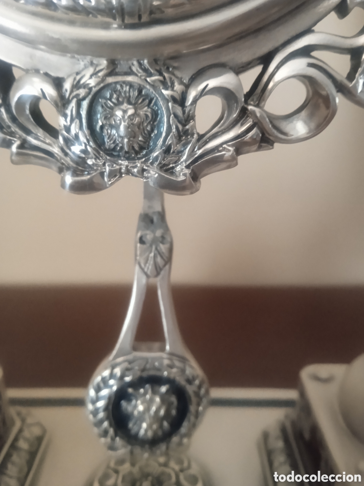 Antig&uuml;edades: Reloj sobremesa y candelabros - Foto 16