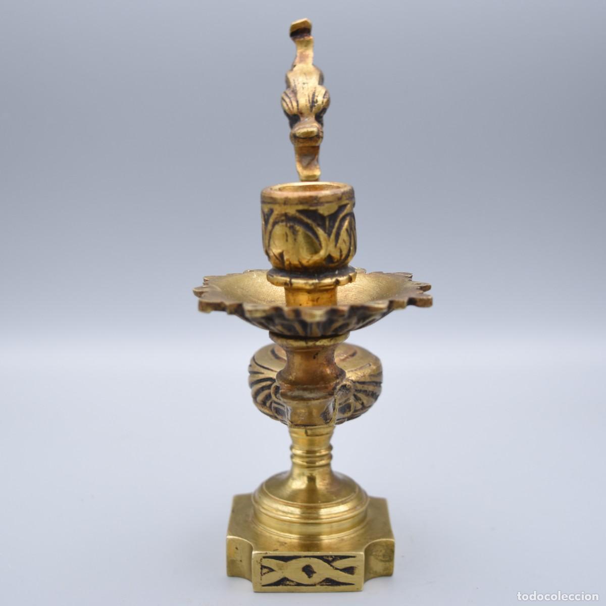 Antig&uuml;edades: Candelero aladino - Bronce - Foto 8