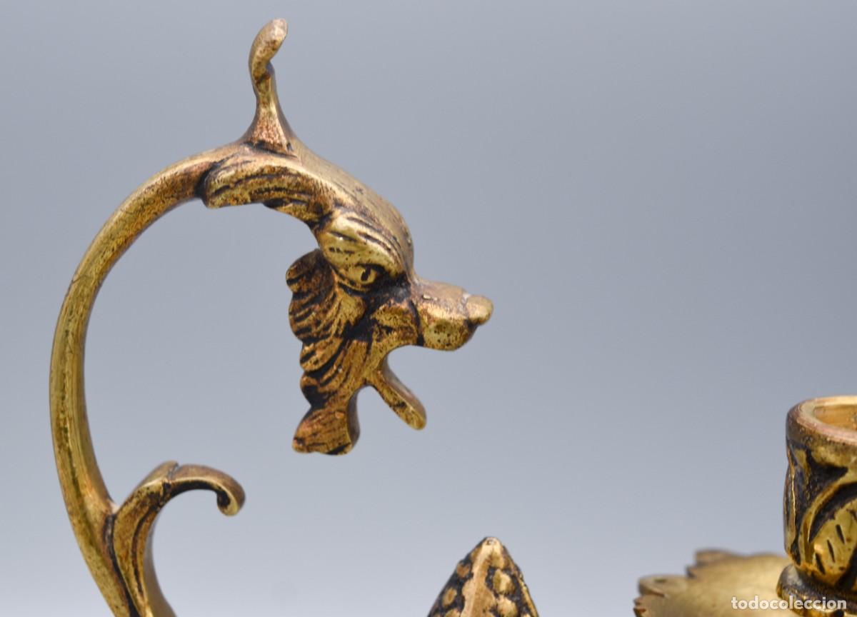 Antig&uuml;edades: Candelero aladino - Bronce - Foto 11