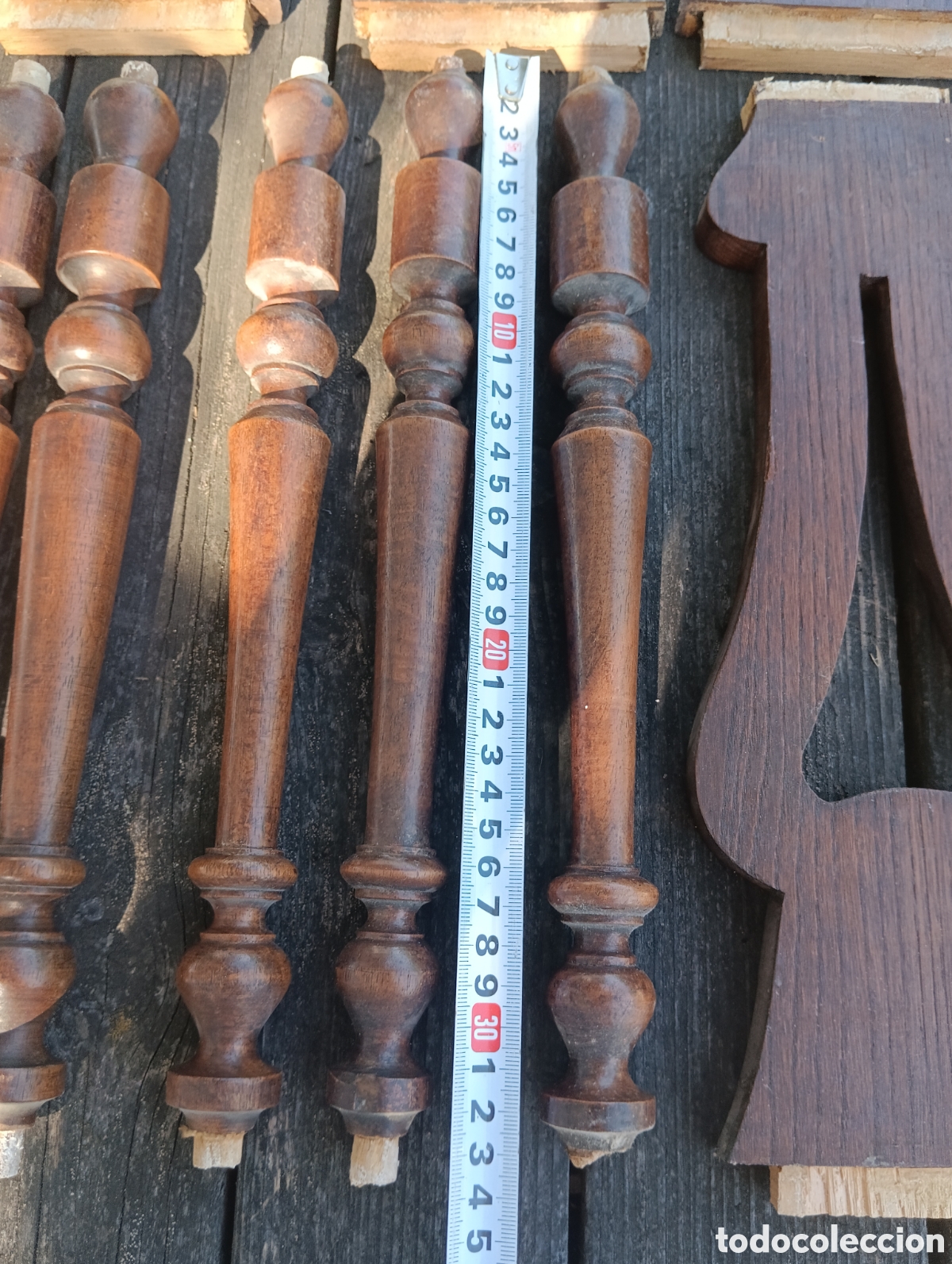 Antig&uuml;edades: REMATES MADERA PARA RESTAURAR BANCO, MUEBLE... - Foto 10