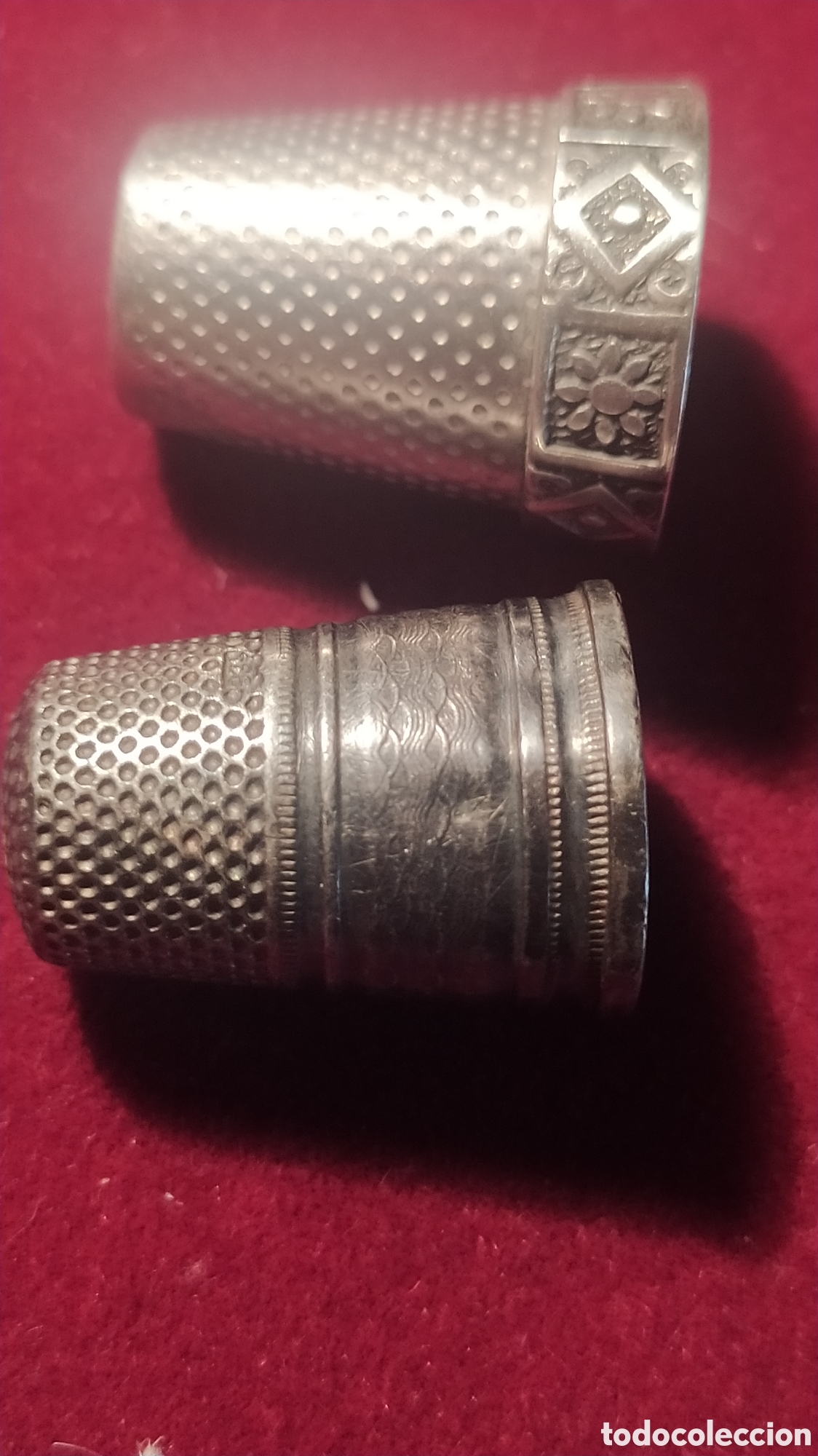 Antig&uuml;edades: Dedales de plata antiguos - Foto 7