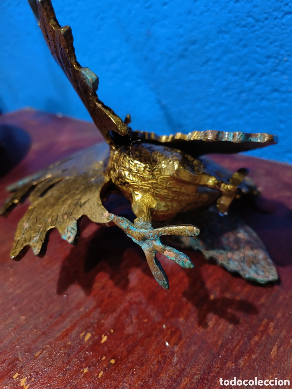 Antig&uuml;edades: Gallo de pelea de laton - Foto 10