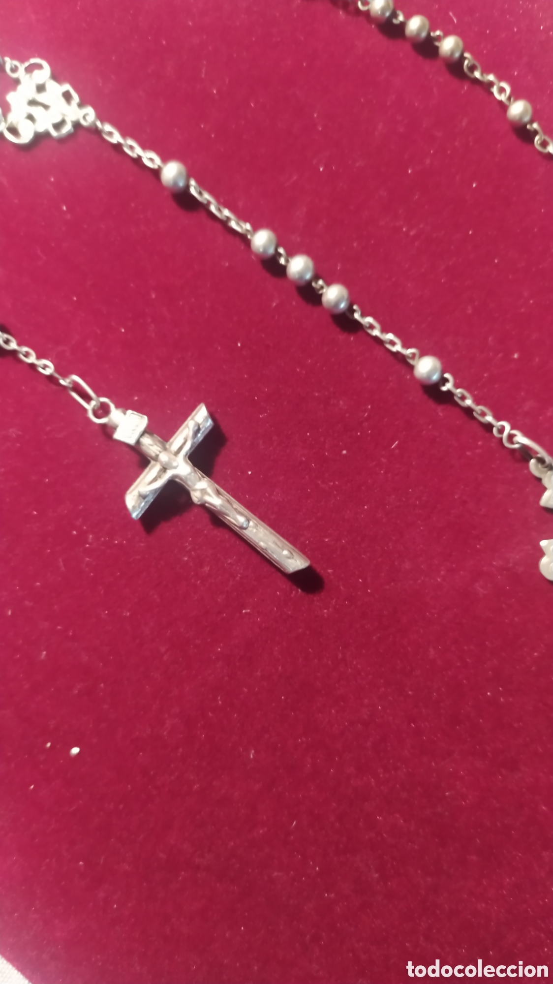 Antig&uuml;edades: Rosarios antiguos plata - Foto 3