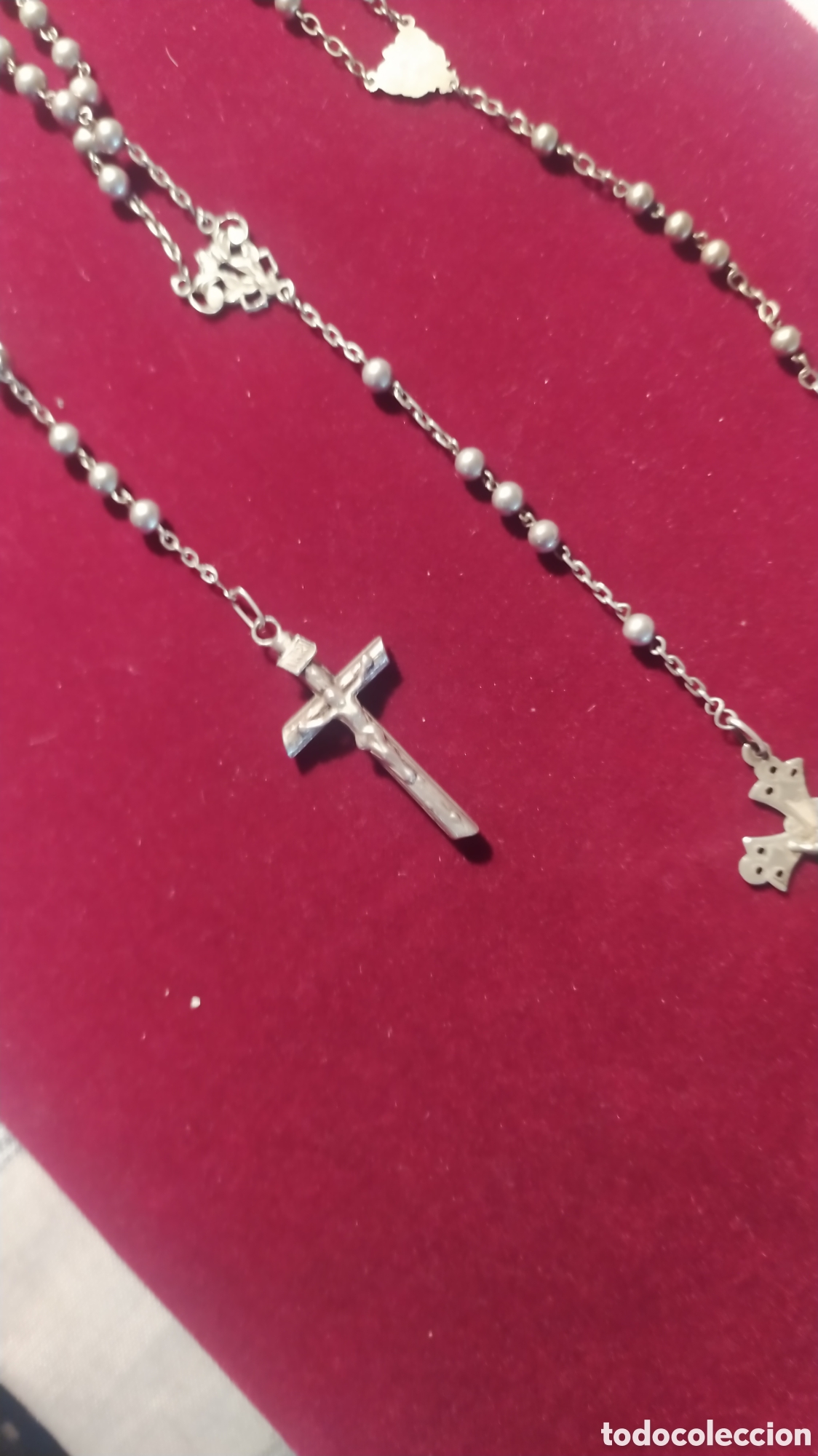 Antig&uuml;edades: Rosarios antiguos plata - Foto 5