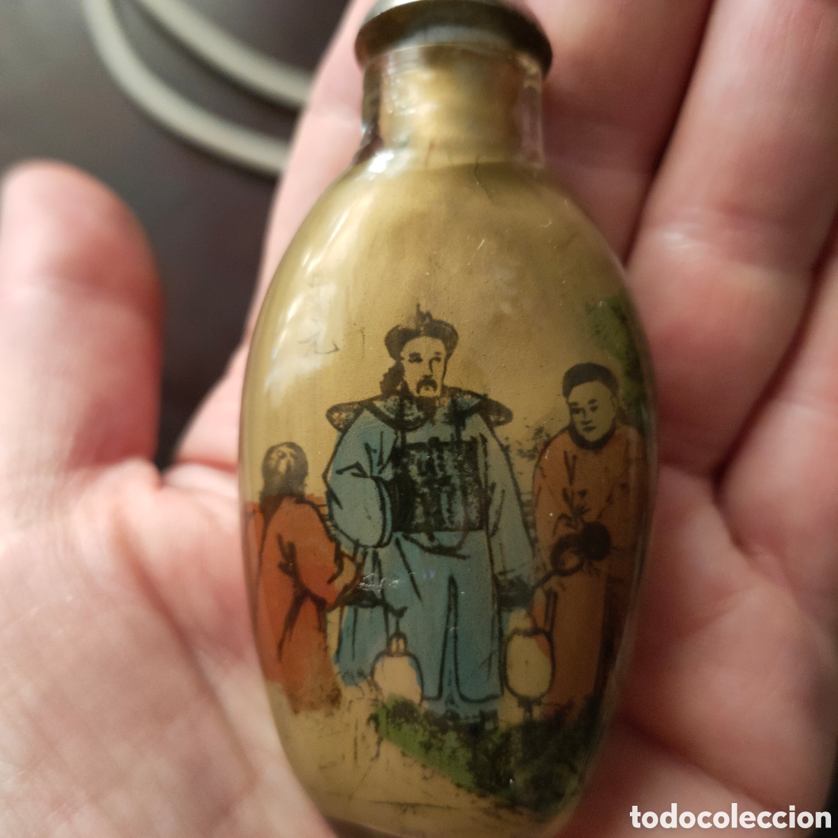 Antig&uuml;edades: Botella rape pintada por el interior - Foto 1