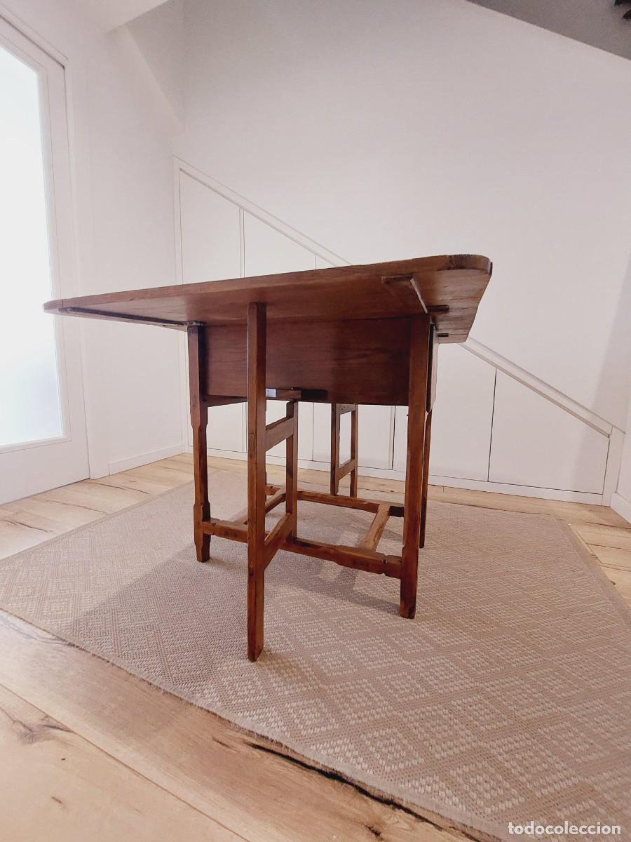 Antig&uuml;edades: Mesa tocinera r&uacute;stica de madera del S.XIX - Foto 3