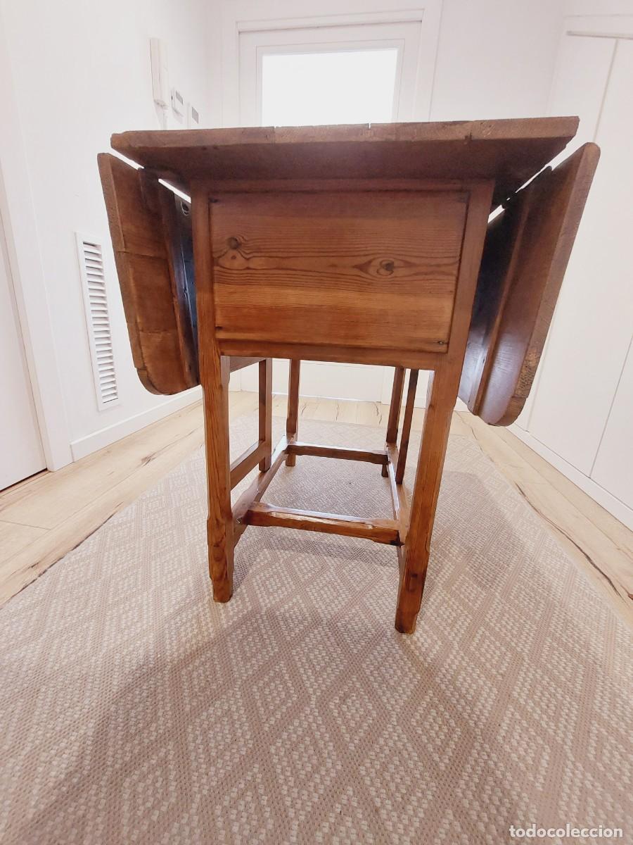 Antig&uuml;edades: Mesa tocinera r&uacute;stica de madera del S.XIX - Foto 4