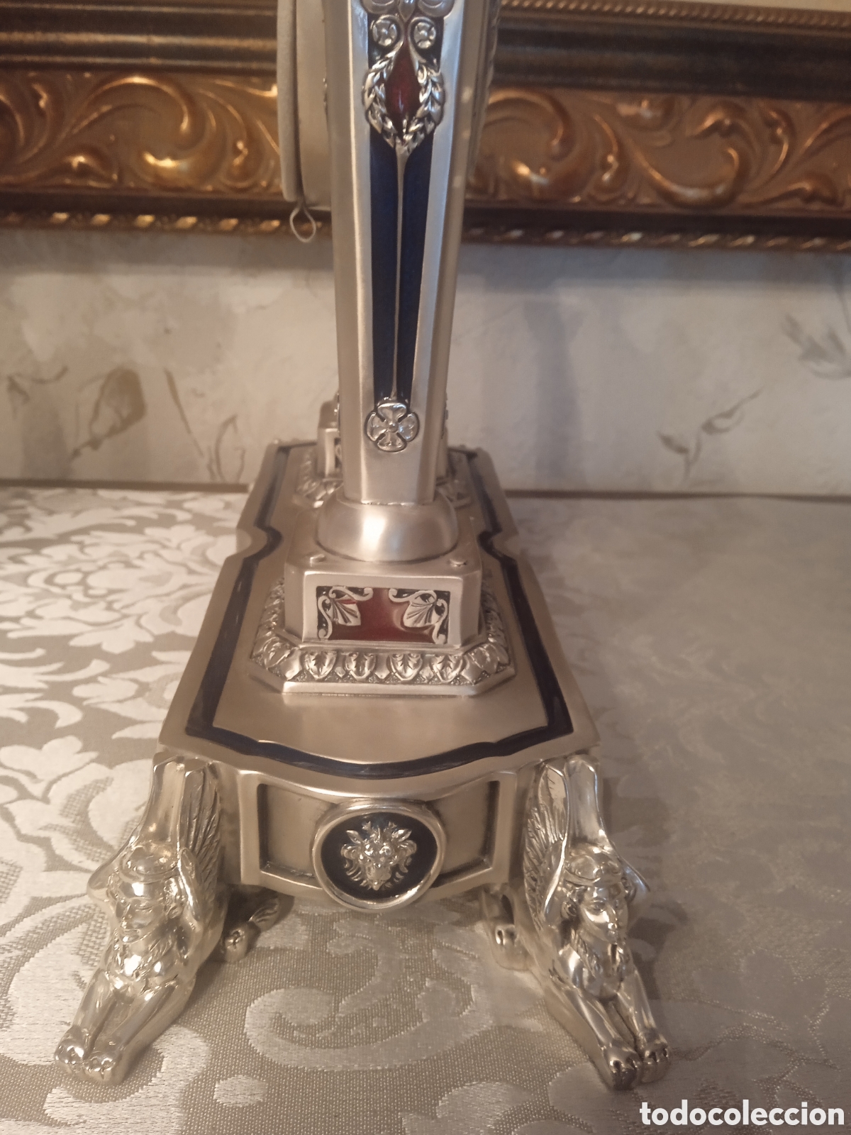 Antig&uuml;edades: Reloj sobremesa y candelabros - Foto 17