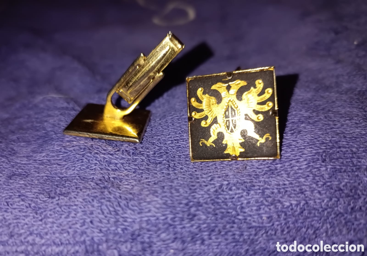 Antig&uuml;edades: Gemelos damasquinado en oro - Foto 2