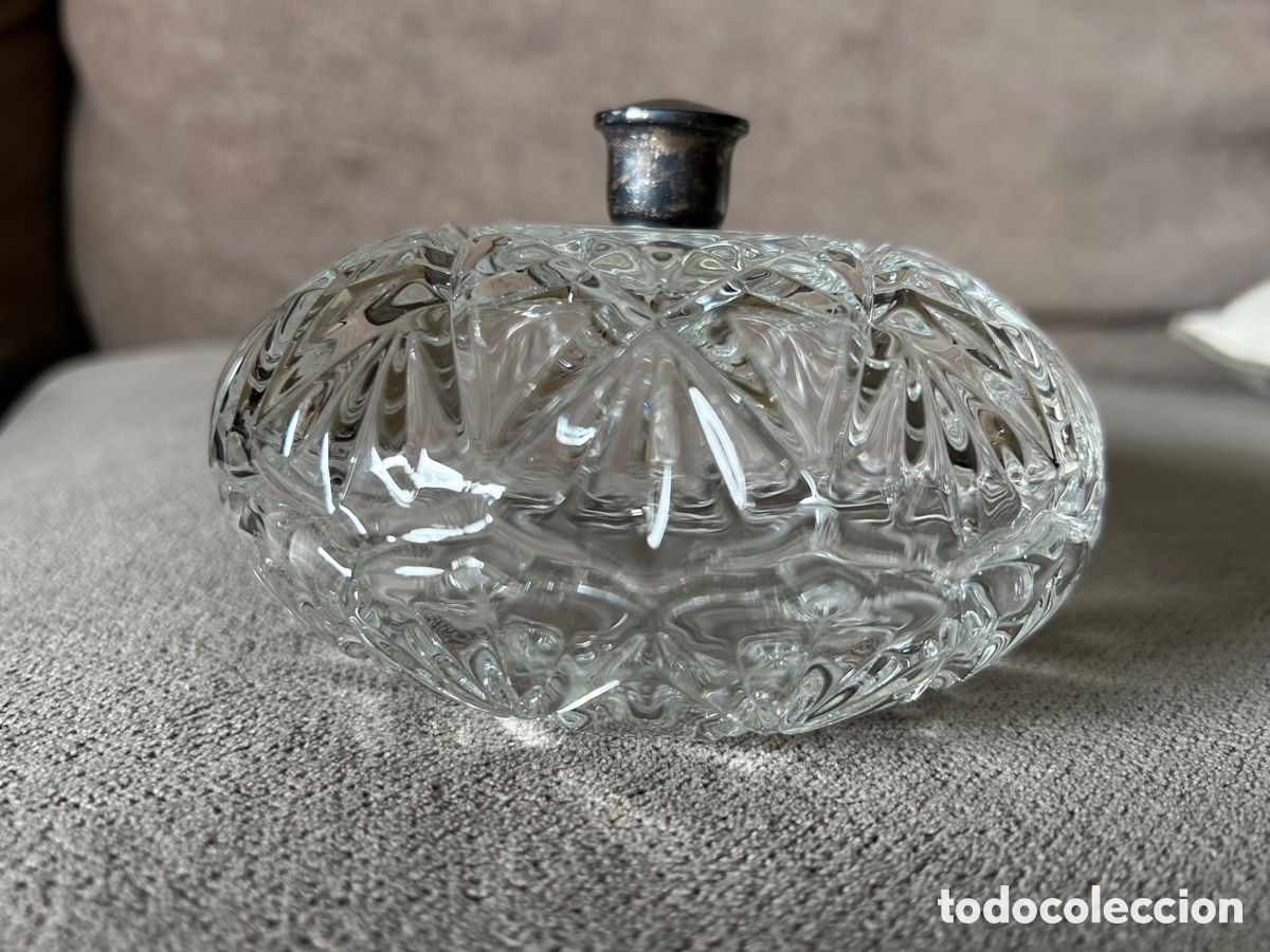 Antig&uuml;edades: Bombonera cristal y plata - Foto 4