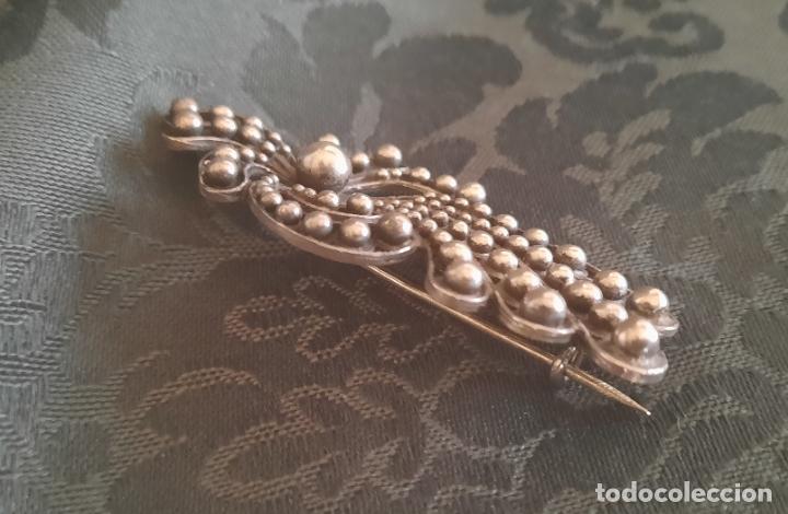 Antig&uuml;edades: BROCHE EN PLATA DE LEY. - Foto 2