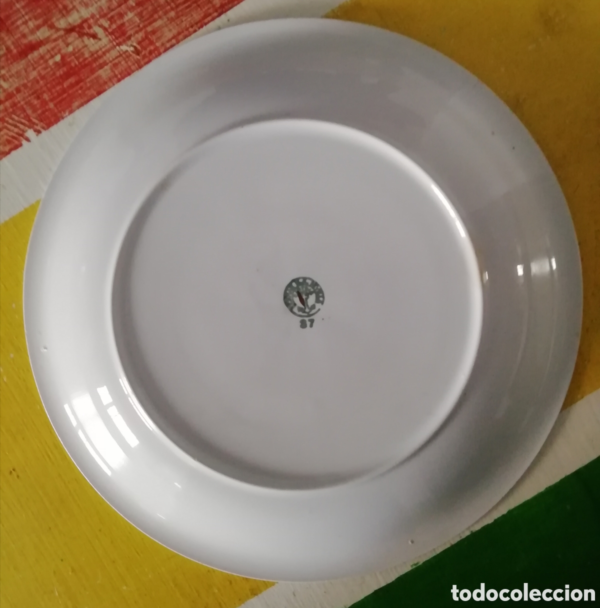 Antig&uuml;edades: Pickman La Cartuja plato llano - Foto 2