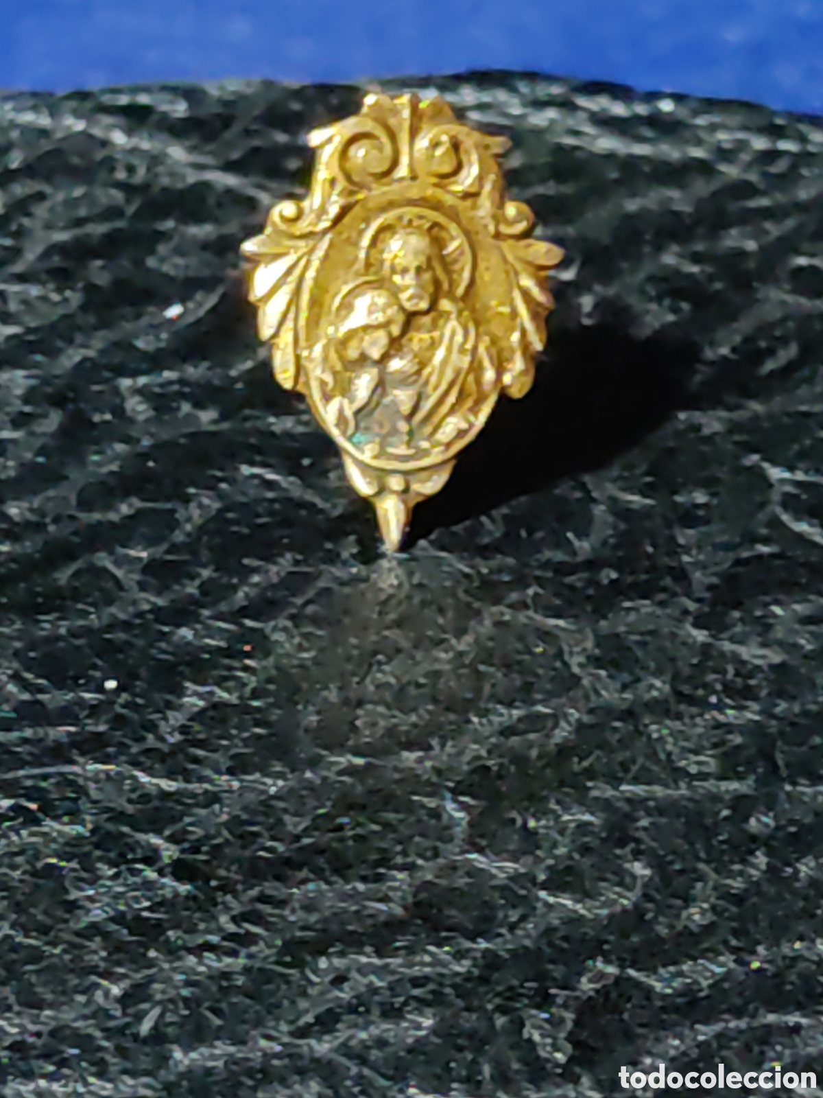 Antig&uuml;edades: Peque&ntilde;o pin religioso, jes&uacute;s. - Foto 2