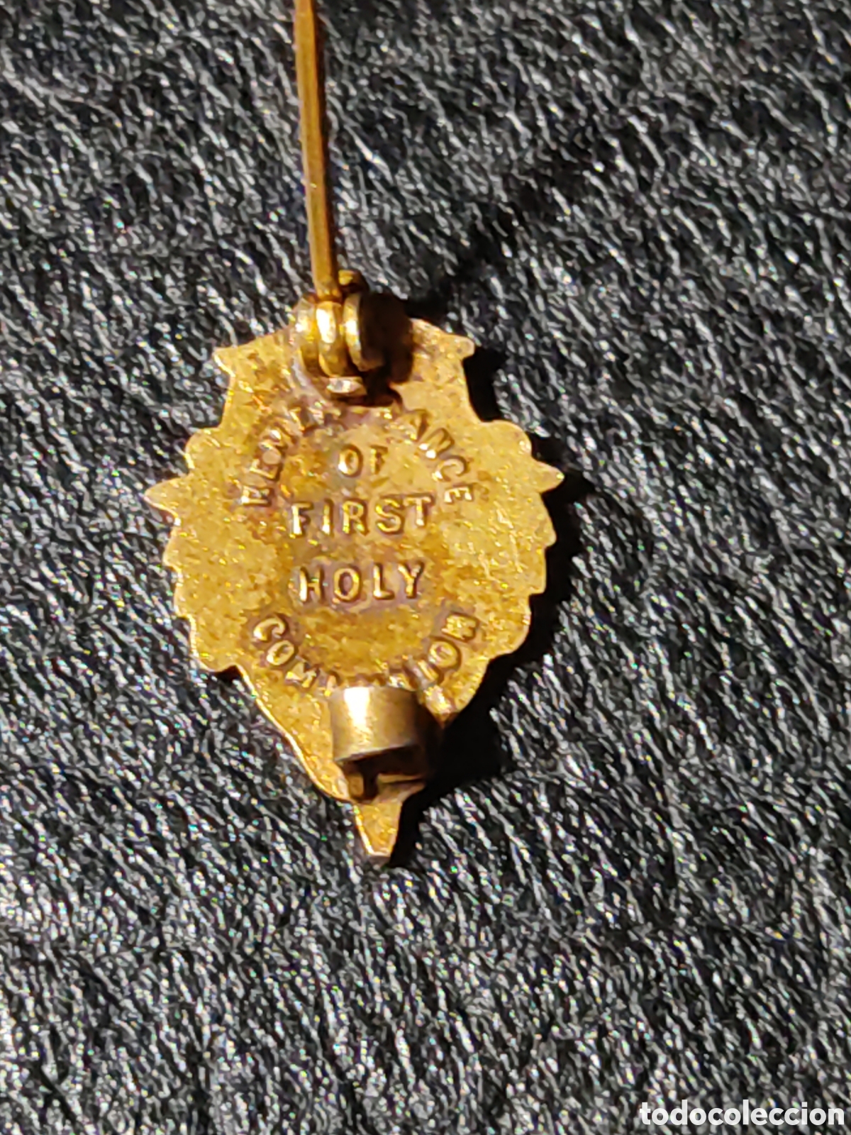 Antig&uuml;edades: Peque&ntilde;o pin religioso, jes&uacute;s. - Foto 4
