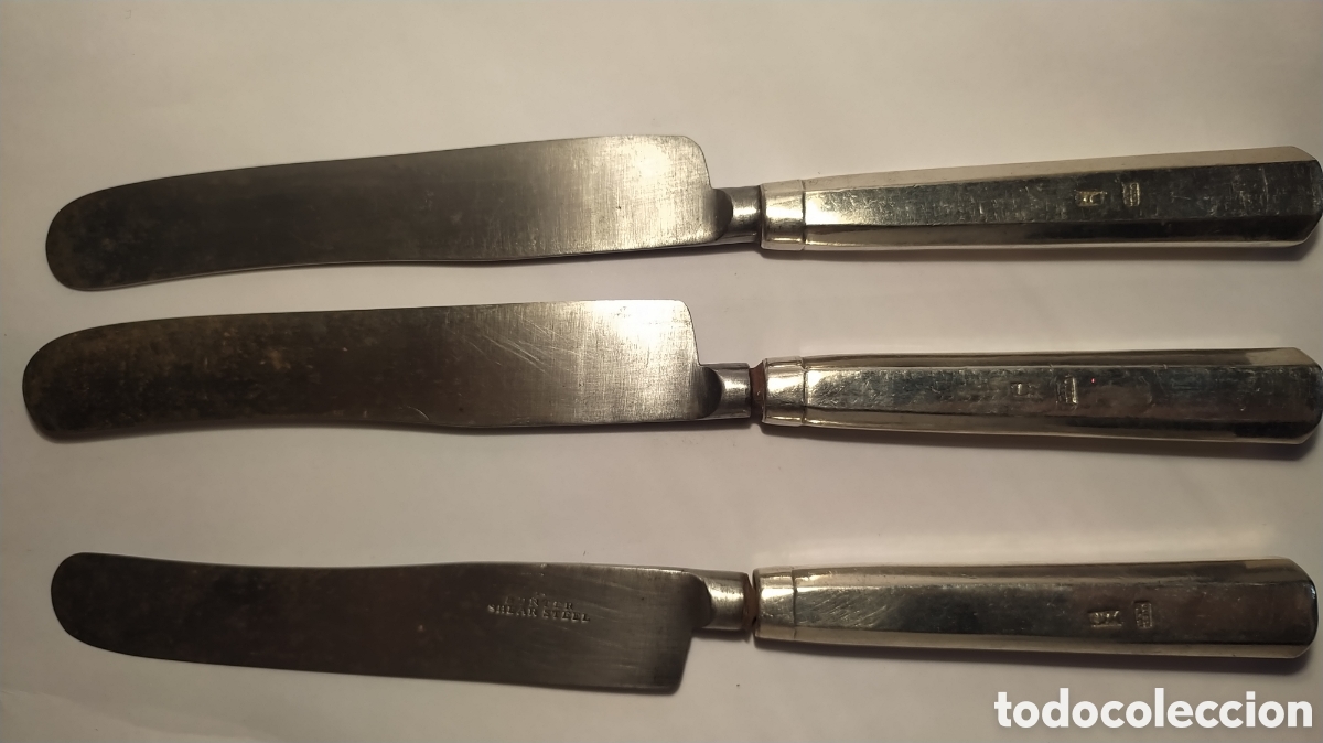 Antig&uuml;edades: Cuchillos de plata antiguos - Foto 1