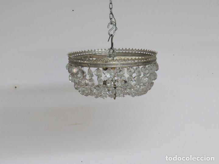 Antig&uuml;edades: LAMPARA CRISTAL TALLADO - Foto 3
