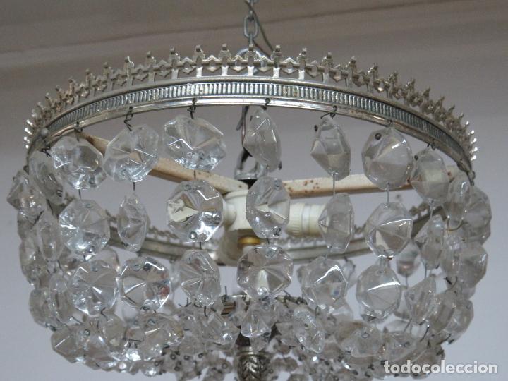 Antig&uuml;edades: LAMPARA CRISTAL TALLADO - Foto 4
