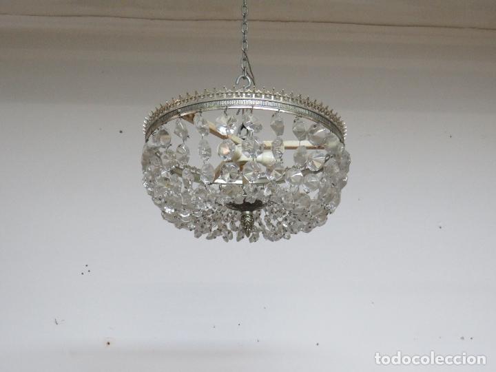 Antig&uuml;edades: LAMPARA CRISTAL TALLADO - Foto 5