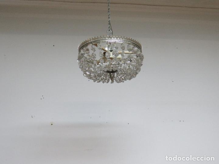 Antig&uuml;edades: LAMPARA CRISTAL TALLADO - Foto 6