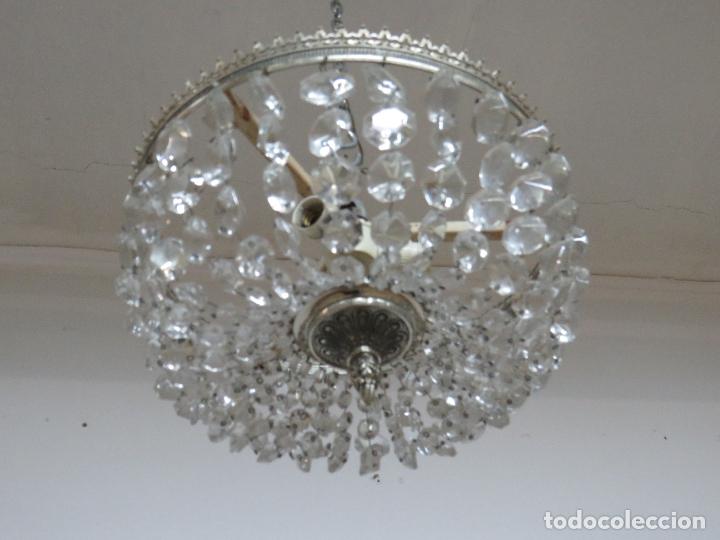 Antig&uuml;edades: LAMPARA CRISTAL TALLADO - Foto 1