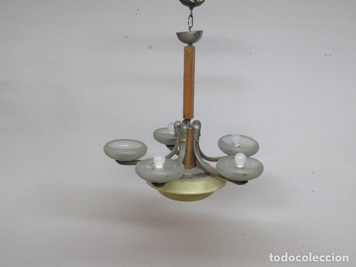 Antig&uuml;edades: PRECIOSA LAMPARA PLAFON Y BRAZOS - Foto 2