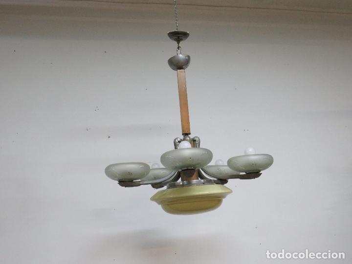 Antig&uuml;edades: PRECIOSA LAMPARA PLAFON Y BRAZOS - Foto 3