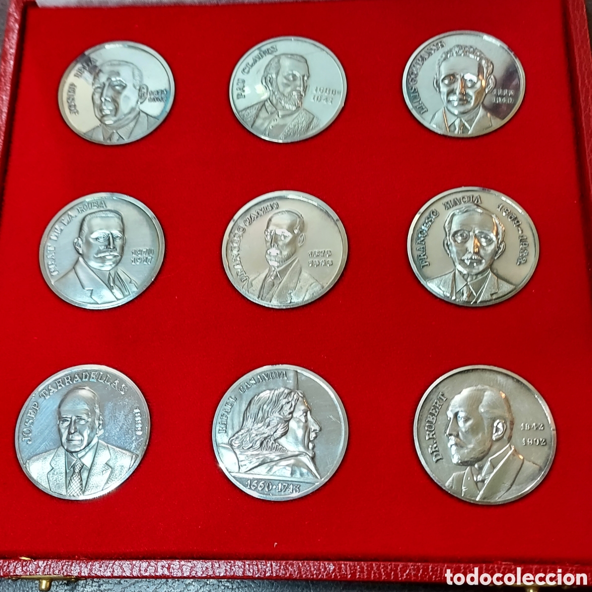 Antig&uuml;edades: Monedas plata Generalitat presidentes en estuches - Foto 4