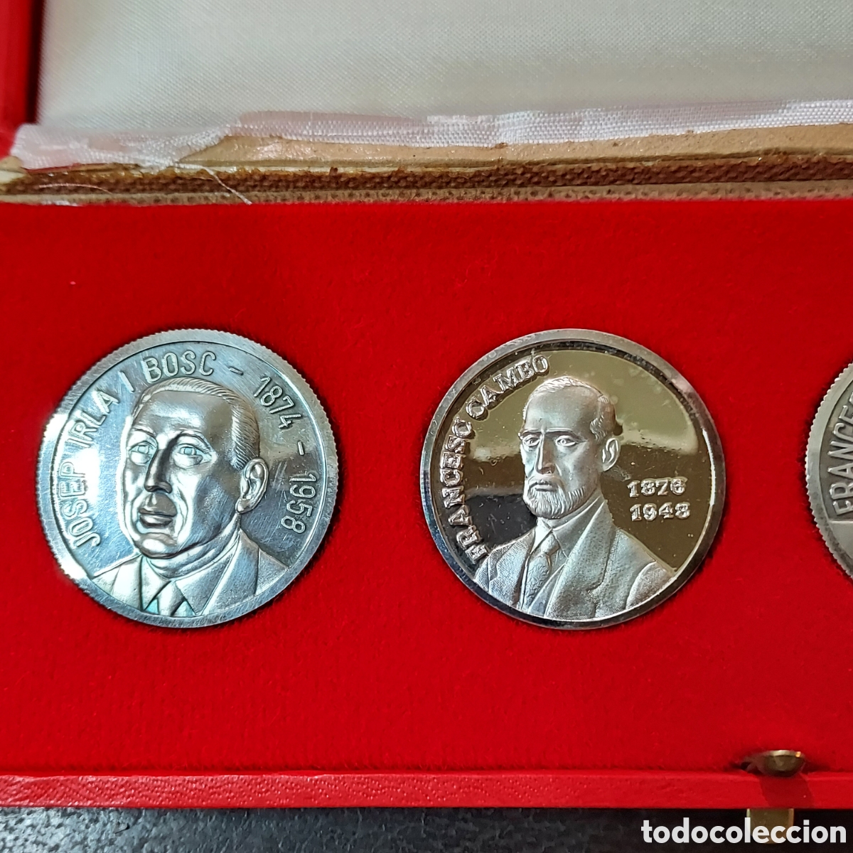 Antig&uuml;edades: Monedas plata Generalitat presidentes en estuches - Foto 5