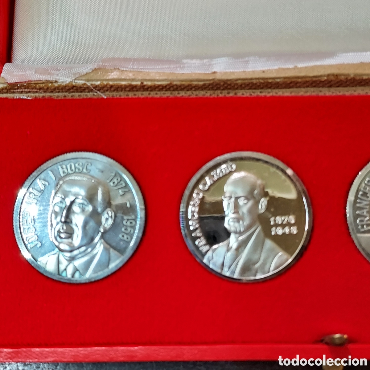 Antig&uuml;edades: Monedas plata Generalitat presidentes en estuches - Foto 6