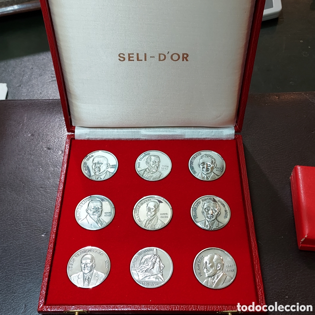 Antig&uuml;edades: Monedas plata Generalitat presidentes en estuches - Foto 1