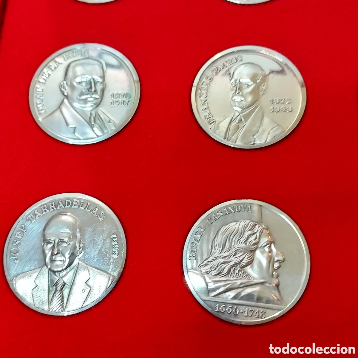 Antig&uuml;edades: Monedas plata Generalitat presidentes en estuches - Foto 8