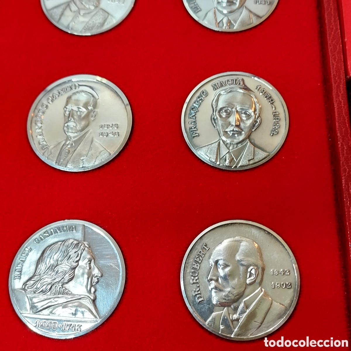 Antig&uuml;edades: Monedas plata Generalitat presidentes en estuches - Foto 9