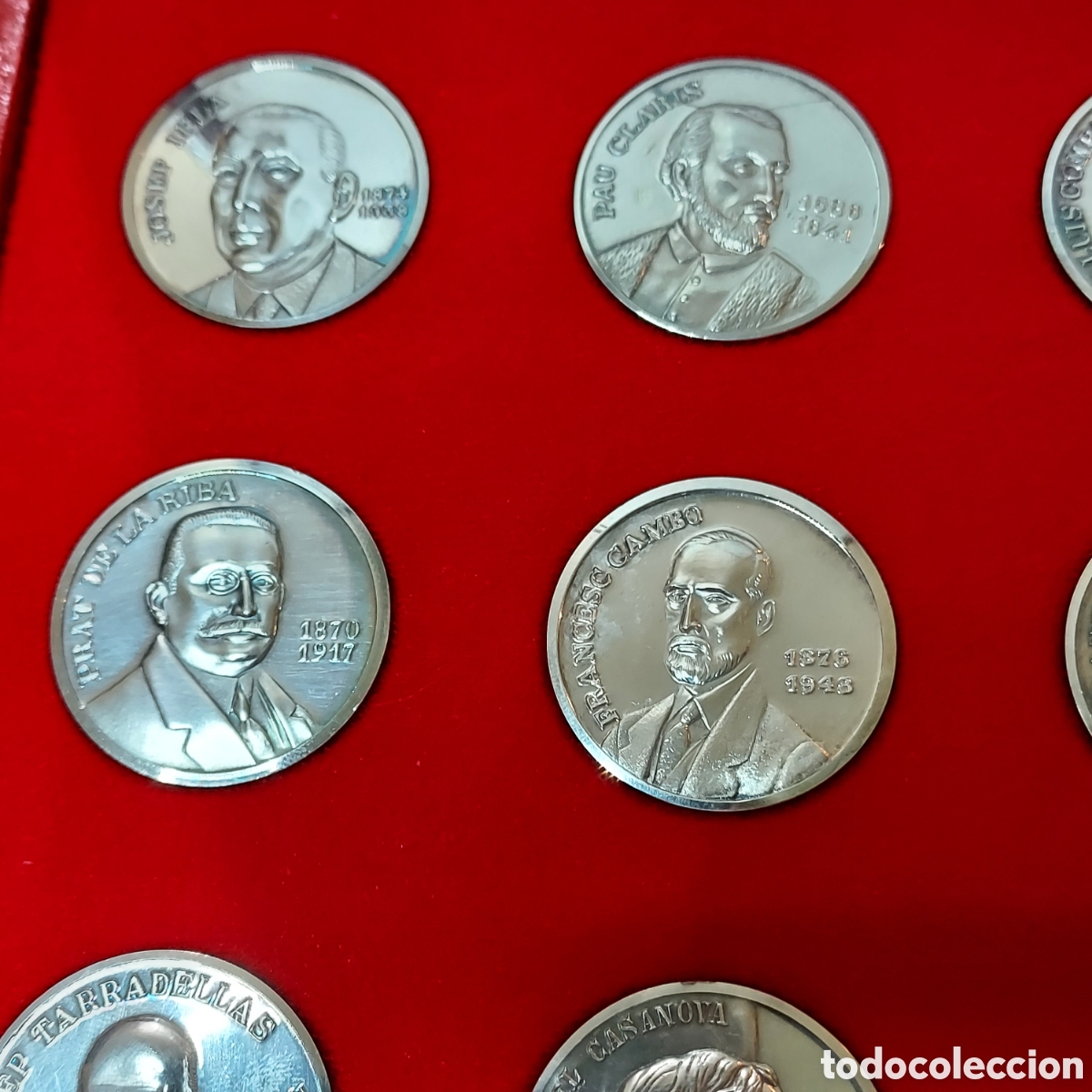 Antig&uuml;edades: Monedas plata Generalitat presidentes en estuches - Foto 11
